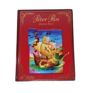 Puzzle Book Peter Pan Six 24pc Jigsaw Puzzles Inside All Like New JM Barrie